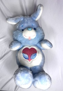 Peluche Vintage 80's Cousin Des Bisounours – Lapin Toufou – État D'occasion