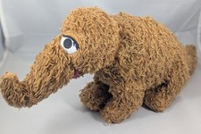GUND 2005 Sesame Street Shaggy SNUFFLEUPAGUS Snuffy Brown PLUSH Doll 15" Toy