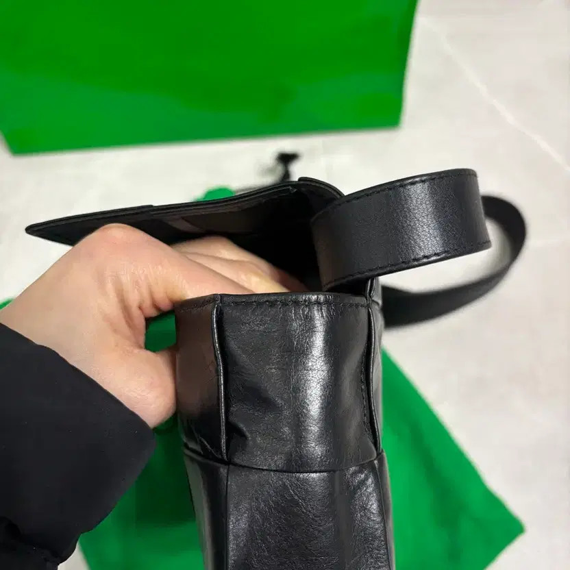 Bottega Veneta Mini Cassette Bag, Black, Authentic thumbnail 5