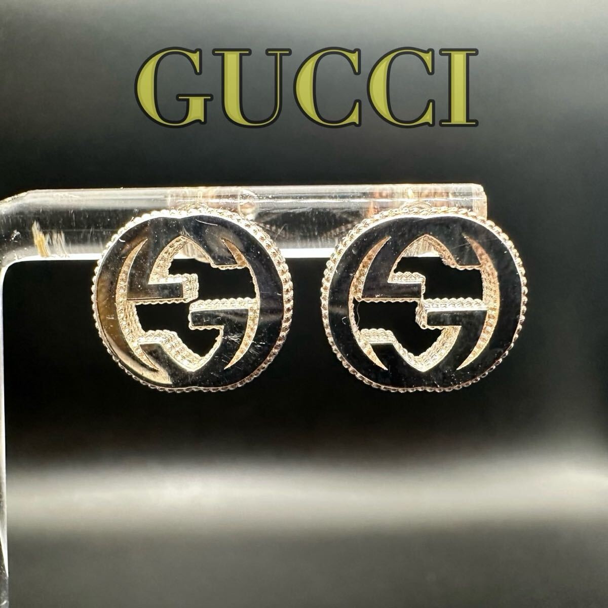 GUCCI Interlocking Earrings Silver GG ​​Marmont A… - image 2