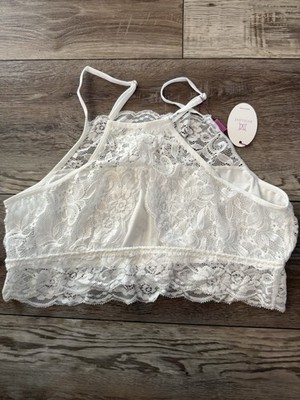 Womens Lace Floral Bralette Bralet Bra Bustier Crop Top Cami Tank Vest Camisole