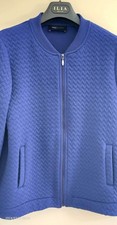 M&S Lady's Soft Quilted Bomber Style Jacket With Zip Front Size 12