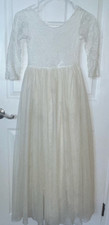 2Bunnies Ivory Lace Formal Dress Girls Size 10-12YRS First Communion