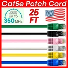 25 FT CAT5e Patch Cord Cat5e Cable 8P8C RJ45 Router Ethernet Cable LAN Network