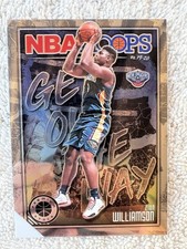 2019-20 NBA Hoops Premium Stock Zion Williamson RC Rookie Silver Holo #17 SP