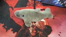 SeaWorld Gray Dolphin Plush Gray Stuffed Animal 6" Inch Long