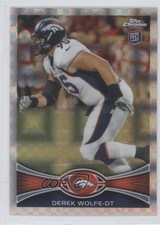 2012 Topps Chrome Retail X-Fractor Derek Wolfe #10 1g5