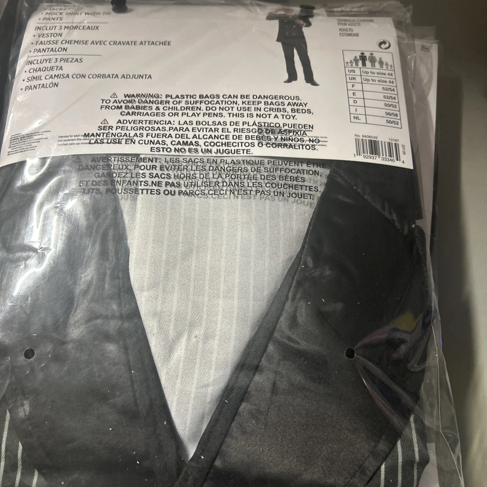 Head Honcho 20's Gangster Suit Yourself Fancy Dress Up Halloween Adult Costume - Image 4 of 4