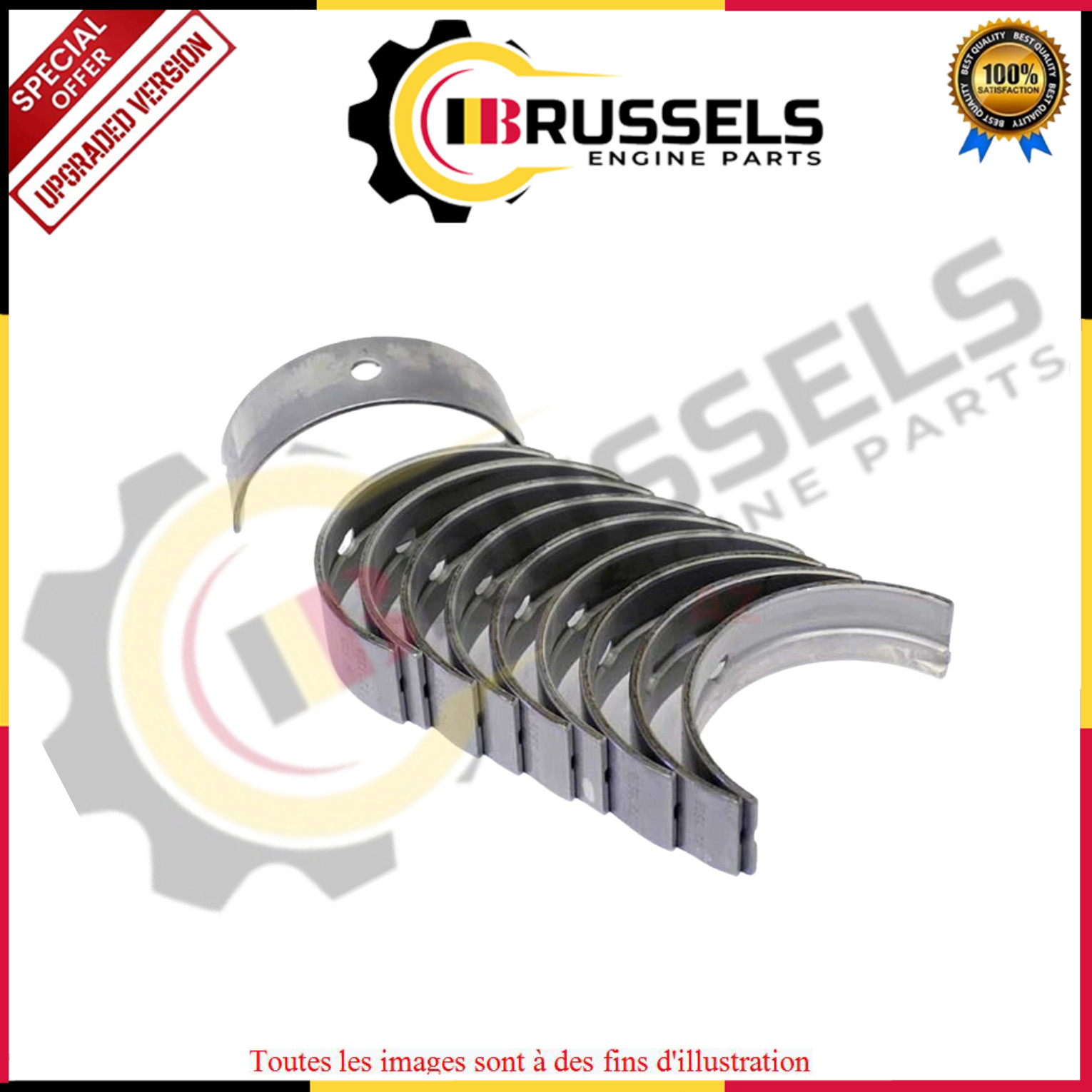Roulement vilebrequin principal 0.25 élimine le jeu moteur 2.0 204DTD F-Pace