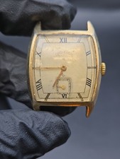Vintage Lord Elgin 14K Gold Filled 25mm Gold Dia Mens Watch E728717
