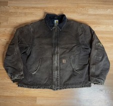 Y2K Carhartt Mens 3XLarge Quilted Artic Jacket Dark Brown J22 DKB