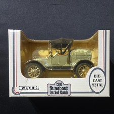 1991 Ertl 1918 Run about Barrel Bank Die Cast Agway