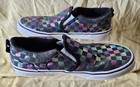 Vans Girl Shoes Classic Slip On Checkerboard Multi Color IRIDESCENT Free Ship — photo 4