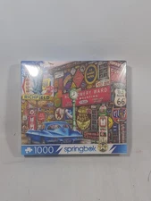Springbok 1,000 Piece Jigsaw Puzzle Route 66 La FACTORY SEALED BOX 48-11168
