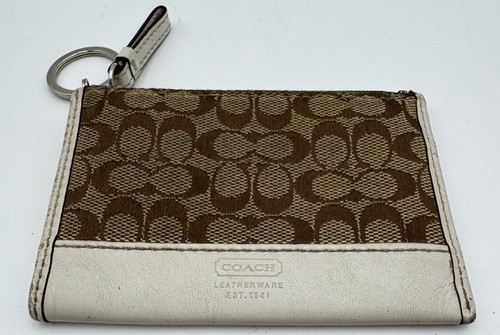 CLASSIC COACH CHANGE PURSE/Mini Wallet Keychain~Zipper - Picture 2 of 6