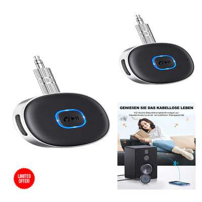 Bluetooth Adapter Auto 3,5mm AUX Kabelgebunden KFZ Stereo