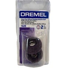 10 Pack Dremel 512E Extra Fine 320 Grains Finishing Abrasive Buff