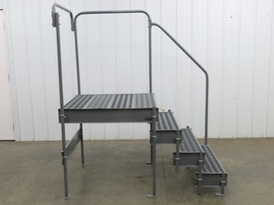 EGA CW7-36-4-3 Custom Work Platform 3 Step 36" High 33x36" Deck Side Access OSHA