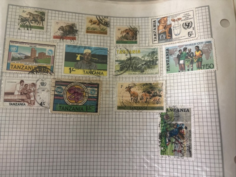 Tanzania Stamp Collection 25 Stamps Postage