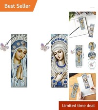 Set Segnalibri Quadri Diamanti Vergine Maria Religiosi - Esperienza Artigianale Facile