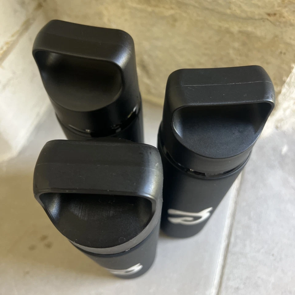 3 Peloton Glass Water Bottles Silicon Rubber Sleeve &Black ScrewOn Top w/Handle - Image 3 of 4