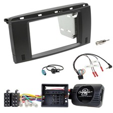 Einbauset Lenkradadapter Doppel DIN Autoradio f&uuml;r Mercedes R-Klasse 2006-2012