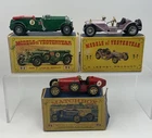 Job Lot of 3 Vintage Matchbox MOY. Y5 Bentley, Y6 Bugatti Type 35 and Y7 Mercer