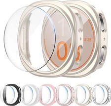6+6 Pack Screen Protector Case for Samsung Galaxy Watch 8 40mm Anti-Fog Bumper