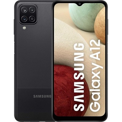 Samsung Galaxy A12 A125F/DS 64GB Black Android Smartphone Dual Sim NEU