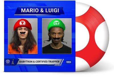 Babytron & Certified Trapper - Mario & Luigi [New Vinyl LP] Explicit, Picture Di