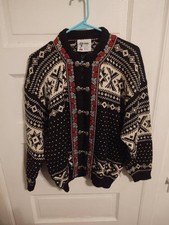 Voss Pure New Wool Made In Norway Size Women's 42 M Cardigan Sweater