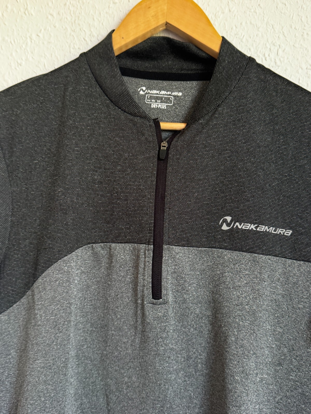 Nakamura Dry-Plus Men’s Quarter-Zip Cycling Jersey - Two-Tone Gray - Size L (44/ image 5