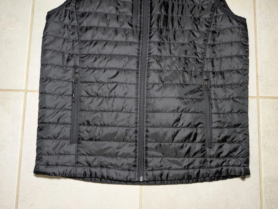 NBC Sports Men's Medium Port Authority Puffer Vest Black Full Zip Pockets - Image 2 of 4