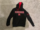Colosseum Athletics Nebraska Cornhuskers Embroidered Black Hoodie, Men's Small — photo 1