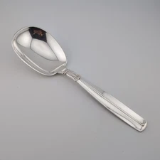 W&S Sorensen Lotus Sterling Silver Casserole Serving Spoon - 8" - No Monograms