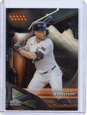 2026 Topps Chrome Black Giancarlo Stanton Orange Refractor /25 Yankees #136