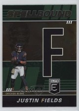 2022 Panini Donruss Elite Spellbound Green Justin Fields (Letter F) #SB-JF1 1j1o