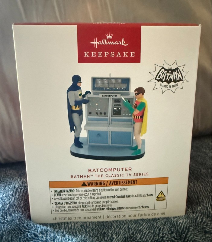 2026 BATMAN™ TV Series BATCOMPUTER Ornament With Light & Sound **HALLMARK**