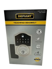 Defiant Touchpad Electronic Single Cylinder Deadbolt Satin Nickel 1009 623 200