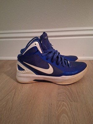 Nike Hyperdunk 2011 VARSITY ROYA BLUE /WHITE METALIC SILVER Size 12 W (10.5 MEN)
