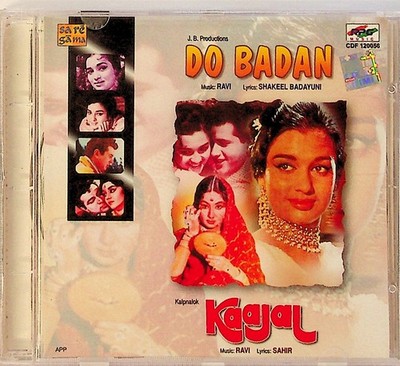 DO BADAN & KAAJAL - Bollywood Soundtrack CD (Ravi) Mohd Rafi/Asha Bhosle etc 