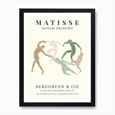 Henri Matisse - Sage Dance Berggrue Framed Wall Art Poster Canvas Print Picture