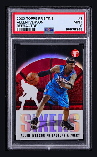 Allen Iverson Refractor #3 2003 Topps Pristine card