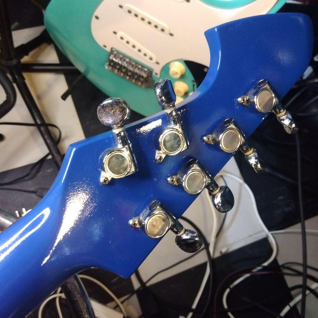 TEISCO Electric Guitar Blue 3 Pickup Tremolo Vintage Style Japan