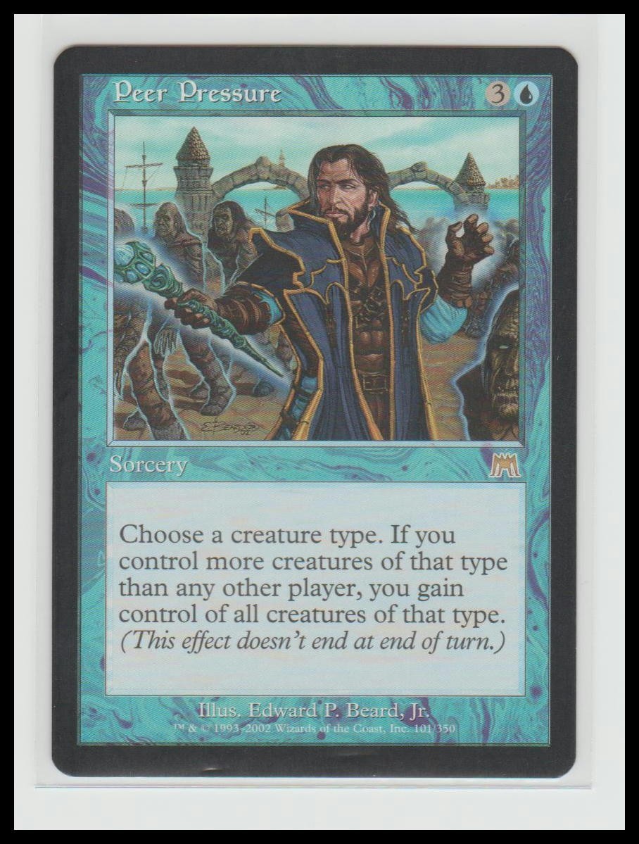 2002 MTG Onslaught Peer Pressure #101/350 Rare LP Magic The Gathering