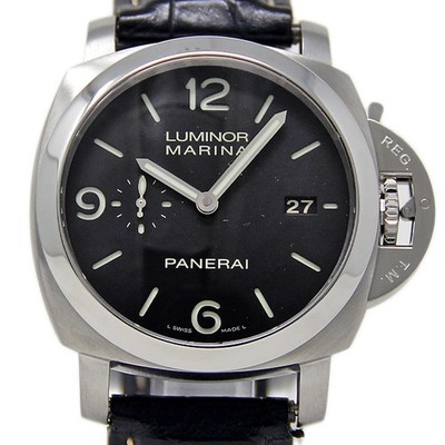 Panerai PAM00312 PAM312 Luminor Marina 44mm 1950 Steel Leather Automatic #2237-2