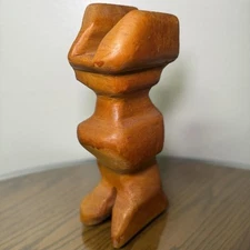 Beautiful Vintage Wooden Sculpture Mid Century Modern home decor