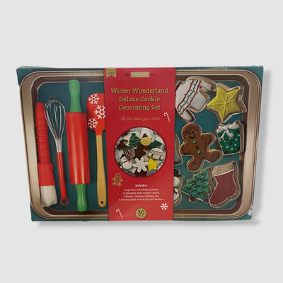 Handstand Kitchen Winter Wonderland Snowflake Cookie Decorating 30pc Set