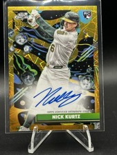 NICK KURTZ 2025 Topps Cosmic Chrome Gold Refractor Auto /50 SSP