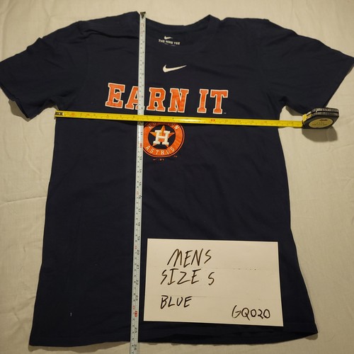 Nike Houston Astros Earn It Graphic College Baseball T Shirt Mens Size S Blue - Picture 6 of 9
